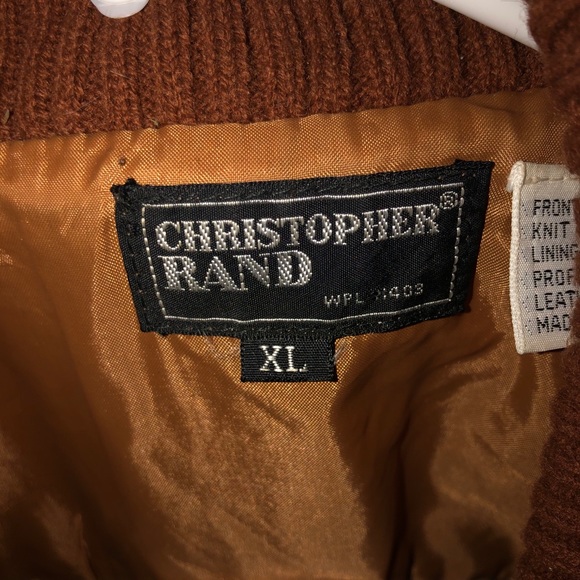 Vintage 80’s Rust Suede Leather and Acrylic Sweater Jacket in EUC Size XL - Picture 2 of 7